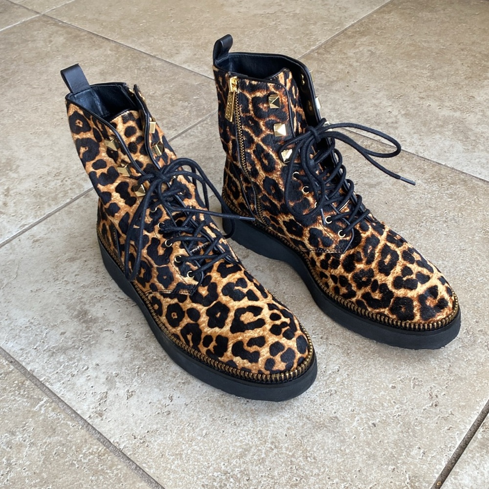 Michael Kors Calf Hair Haskell Combat Boot - Picture 7 of 16